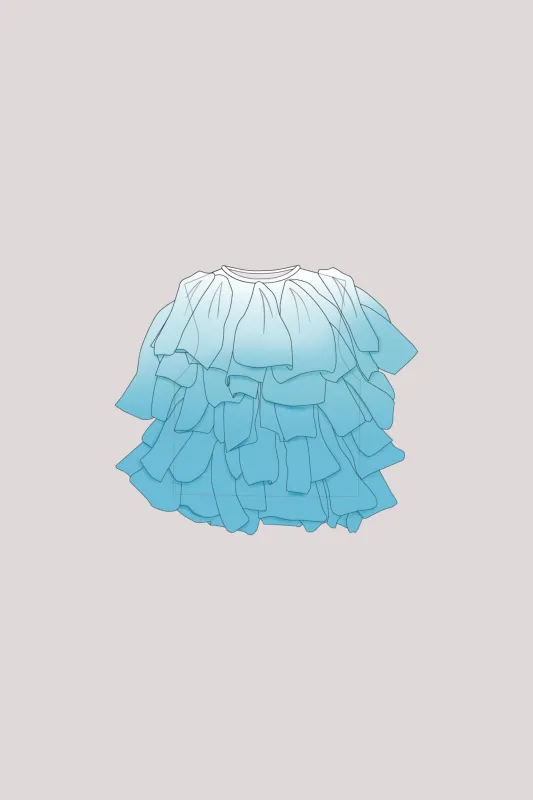 【2027年5月上旬頃配送】FLAPPED OMBRÉ LUCENT SLEEVELESS TOP made by CFCL Womens
