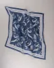 Bandana Scarf - Blue and White Print Cotton sold by Paolo Albizzati
