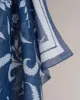 Bandana Scarf - Blue and White Print Cotton sold by Paolo Albizzati