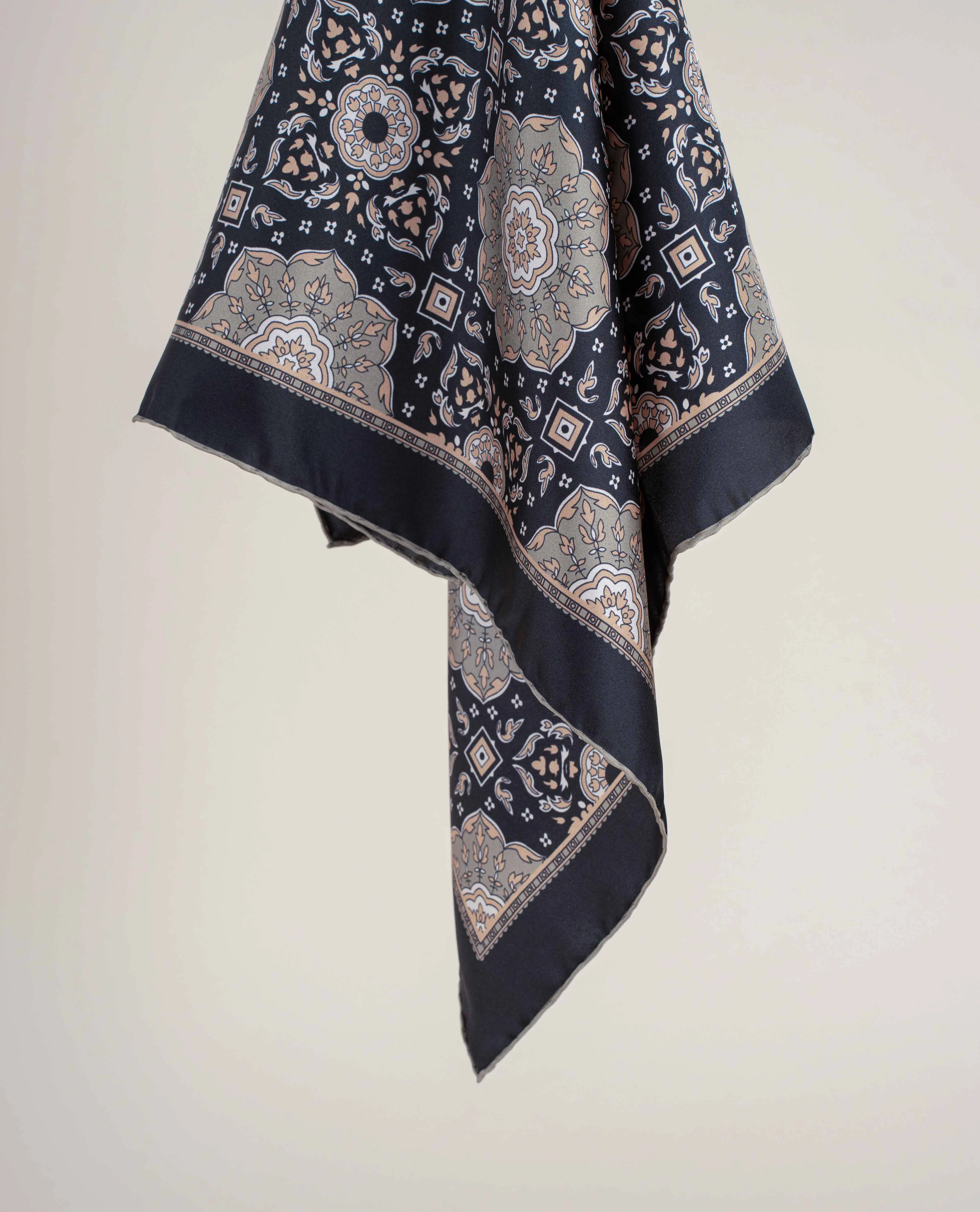 Bandana Twill Silk - Black sold by Paolo Albizzati