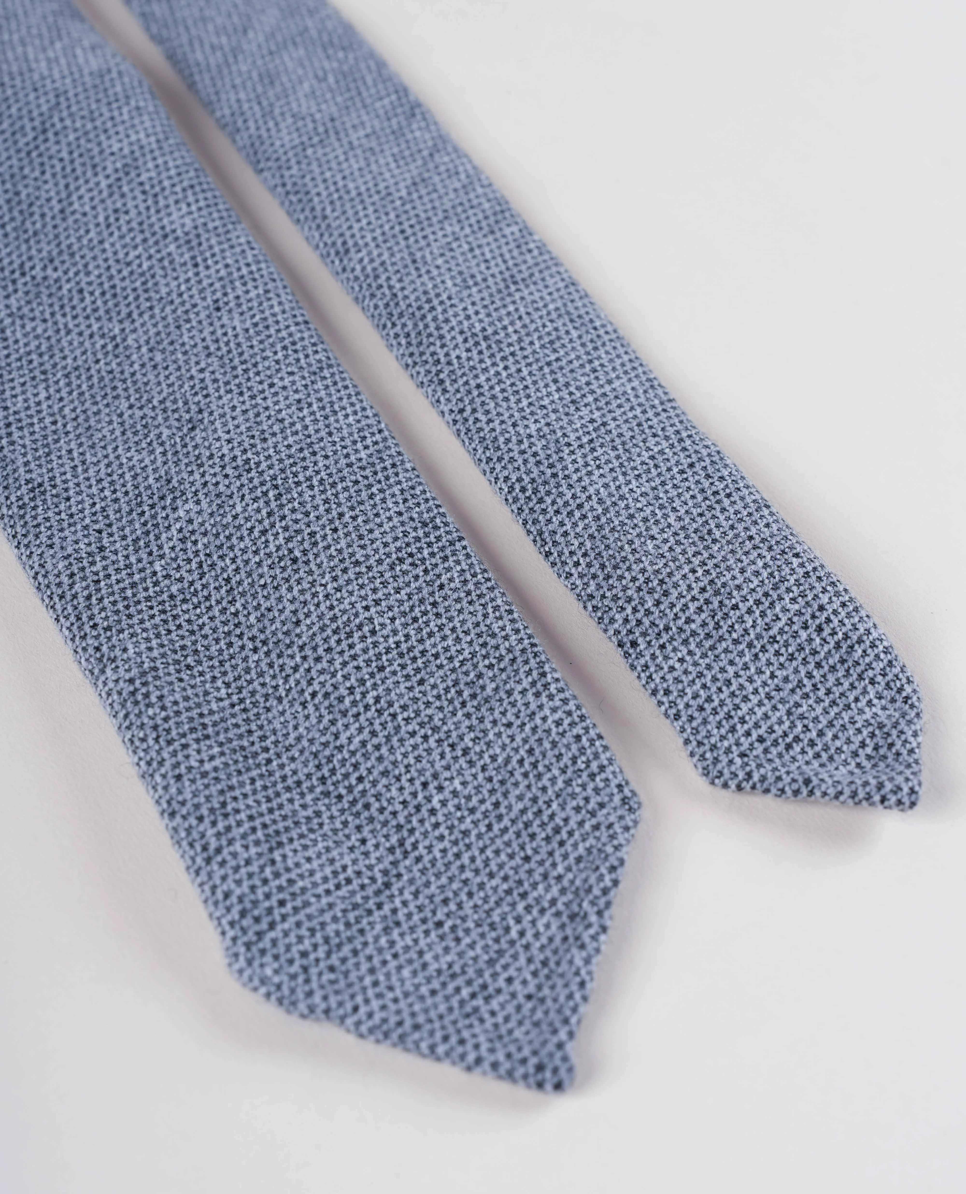 Cashmere Tie - Grey Solid sold by Paolo Albizzati product image thumbnail 2