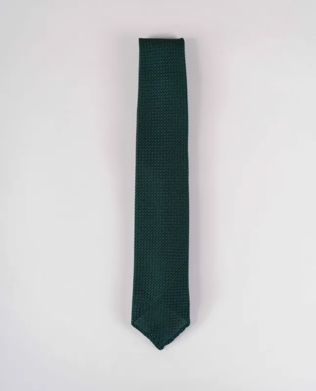 Original Grenadine Silk Tie - Green Solid sold by Paolo Albizzati
