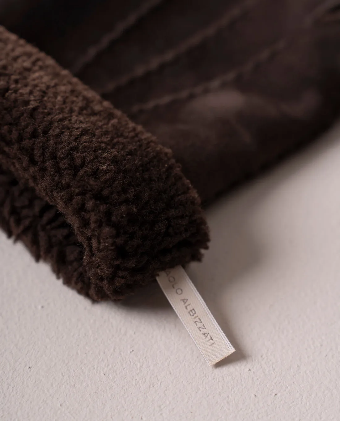 Handmade Shearling Gloves - Brown sold by Paolo Albizzati product image thumbnail 2