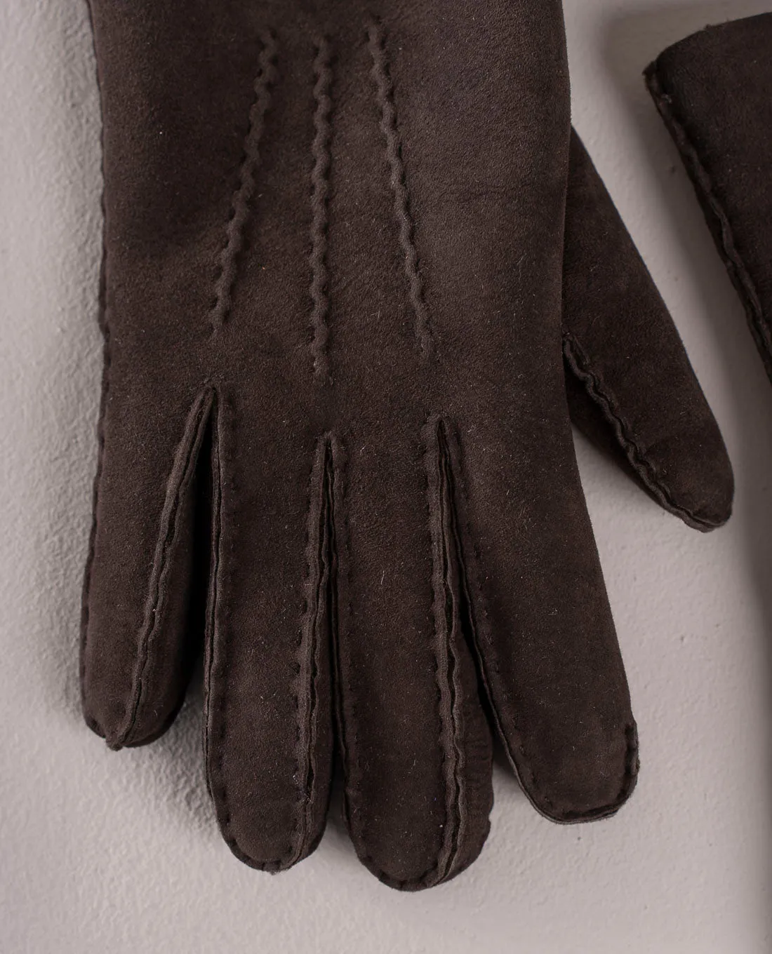 Handmade Shearling Gloves - Brown sold by Paolo Albizzati