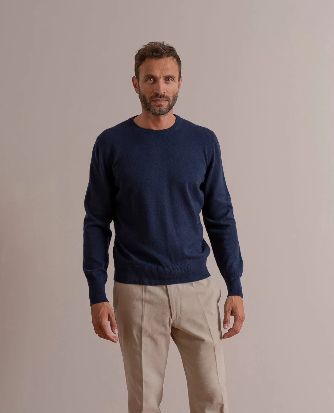 Pure Cashmere Sweater - Navy Blue sold by Paolo Albizzati product image thumbnail 2