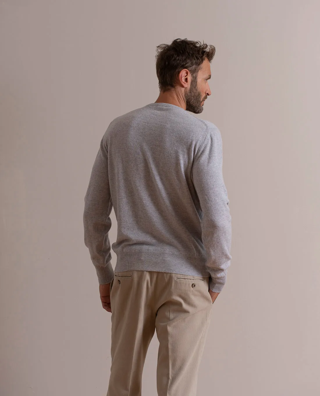 Pure Cashmere Sweater - Grey Melange sold by Paolo Albizzati product image thumbnail 3