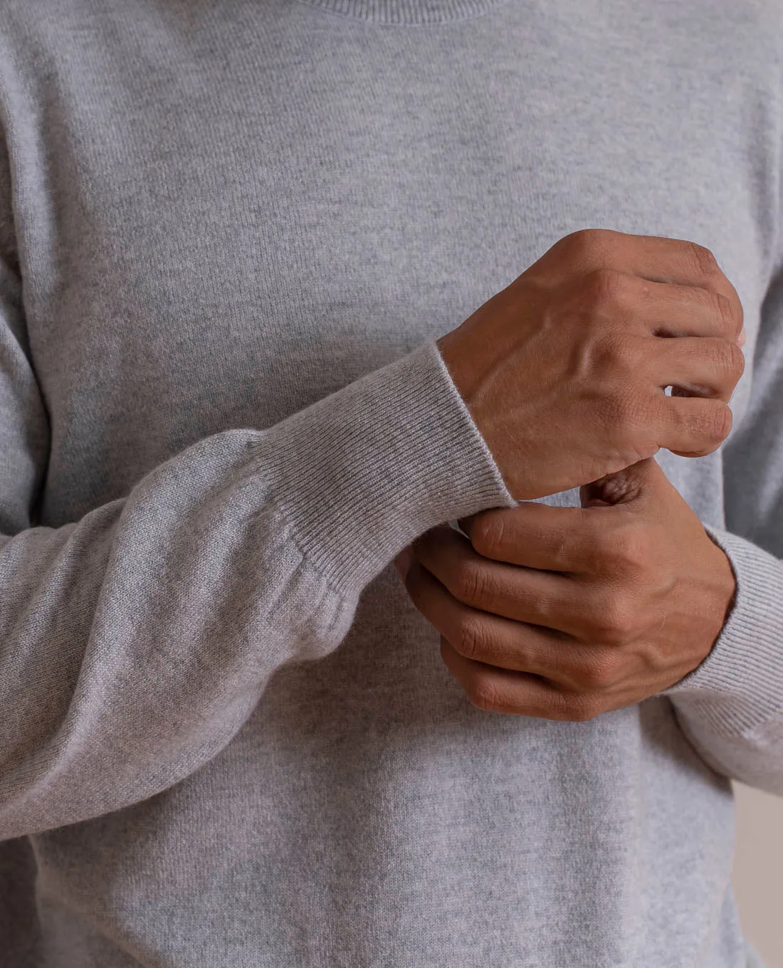 Pure Cashmere Sweater - Grey Melange sold by Paolo Albizzati product image thumbnail 4