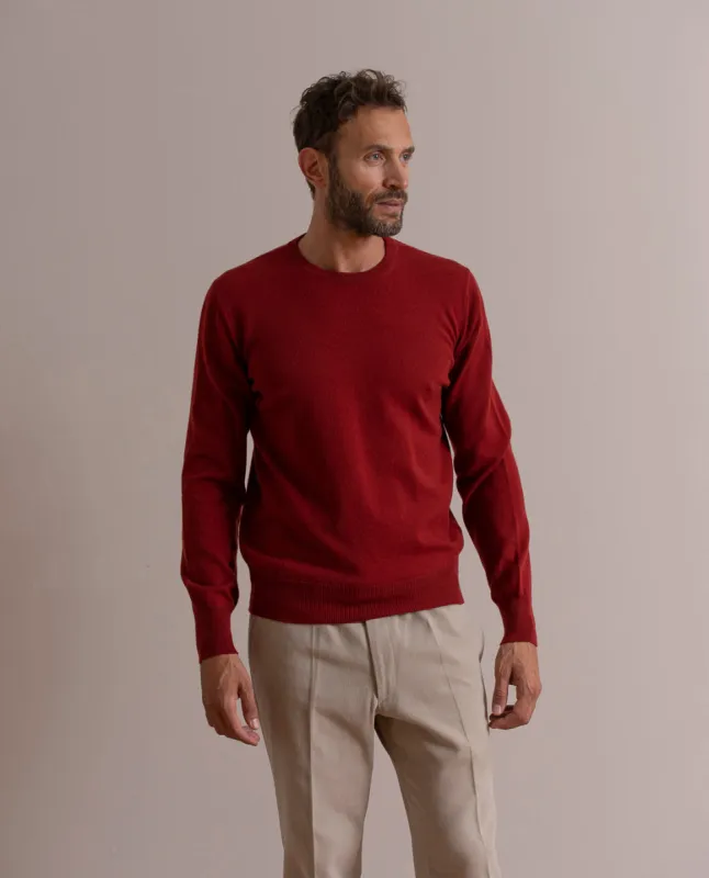 Pure Cashmere Sweater - Brick Red sold by Paolo Albizzati