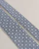 Micro Medallion Silk Blend Woven Tie - Blue sold by Paolo Albizzati