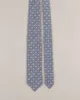 Micro Medallion Silk Blend Woven Tie - Blue sold by Paolo Albizzati