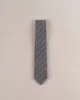 Herringbone Woven Silk Tie - Grey textured sold by Paolo Albizzati