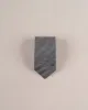Herringbone Woven Silk Tie - Grey textured sold by Paolo Albizzati
