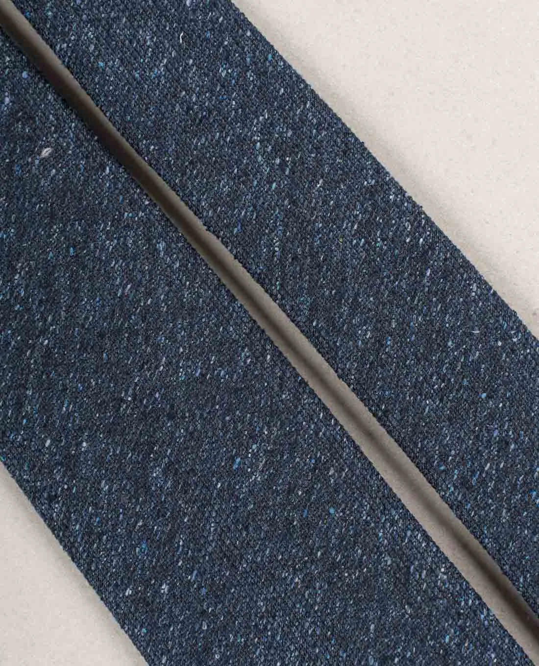 Textured Solid Woven Donegal Silk Tie-blue sold by Paolo Albizzati product image thumbnail 3