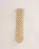 Shappe Silk Tie-Pale Yellow and Green Medallion Print sold by Paolo Albizzati