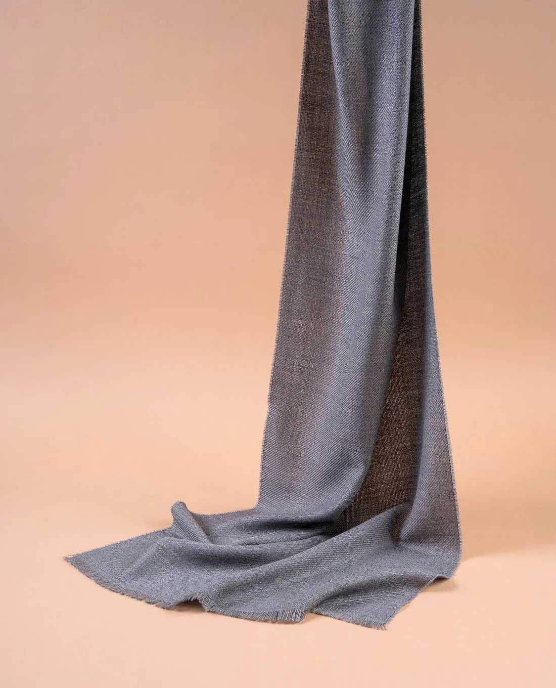 Woven Wool Essential Scarf - Grey Solid sold by Paolo Albizzati