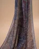 Printed Soft Wool Scarf - Brown and Burgundy Paisley Print sold by Paolo Albizzati