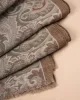Wool Printed Scarf - Green and Beige Paisley sold by Paolo Albizzati