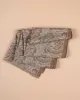 Wool Printed Scarf - Green and Beige Paisley sold by Paolo Albizzati