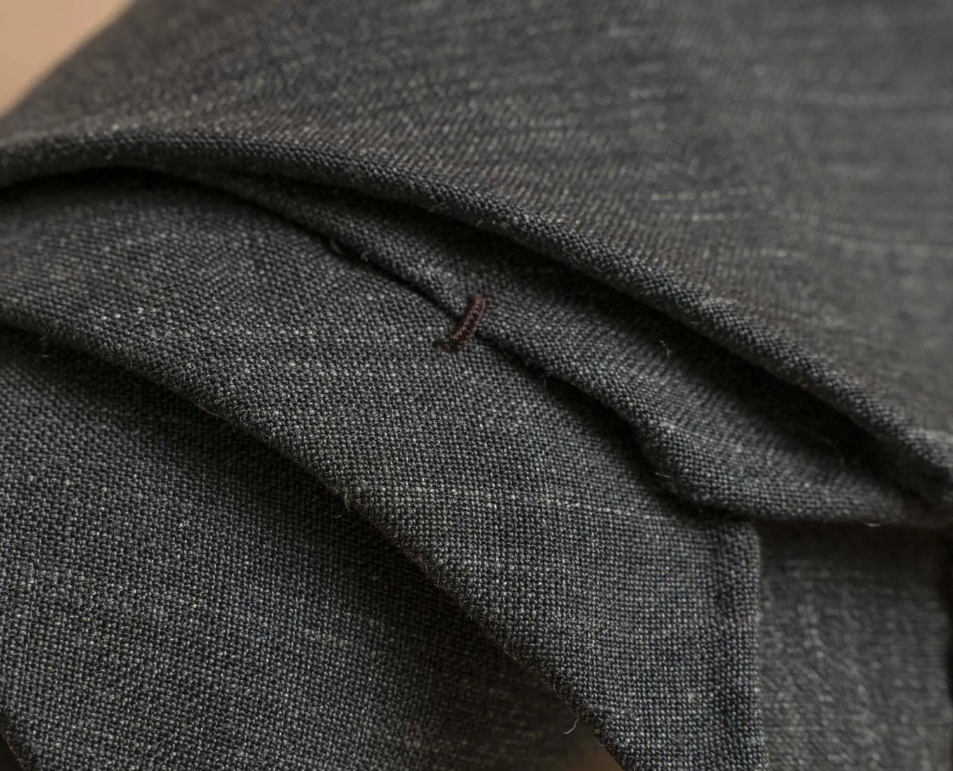 Lightweight Linen Tie - Military Green sold by Paolo Albizzati product image thumbnail 5