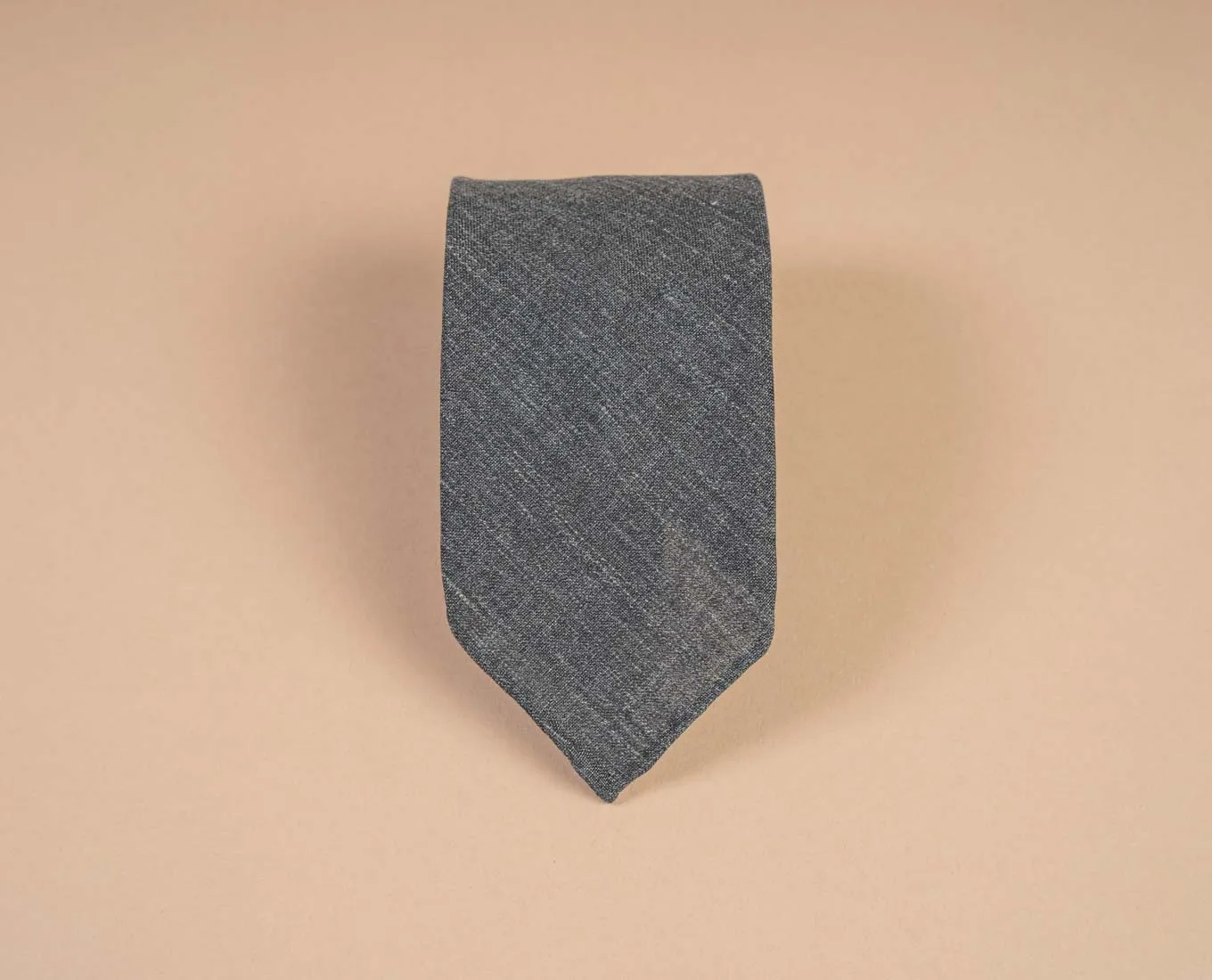 Lightweight Linen Tie - Military Green sold by Paolo Albizzati product image thumbnail 3