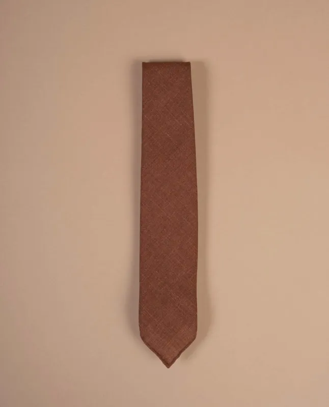 Lightweight Linen Tie - Rust sold by Paolo Albizzati