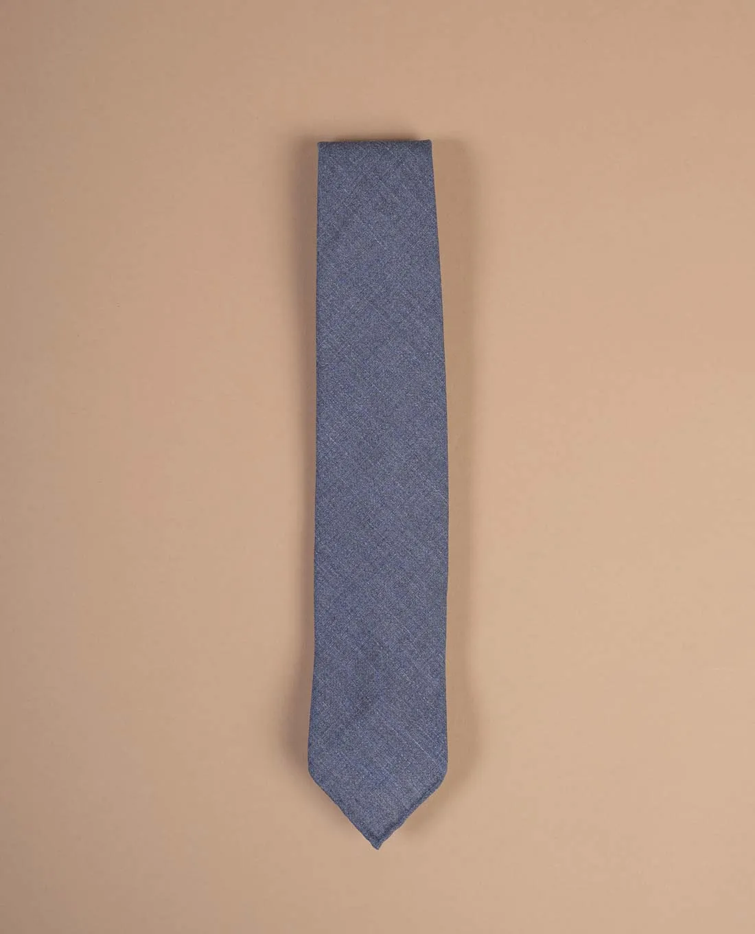 Lightweight Linen Tie - Denim Blue sold by Paolo Albizzati