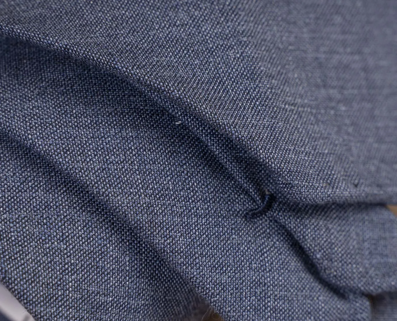 Lightweight Linen Tie - Denim Blue sold by Paolo Albizzati product image thumbnail 5