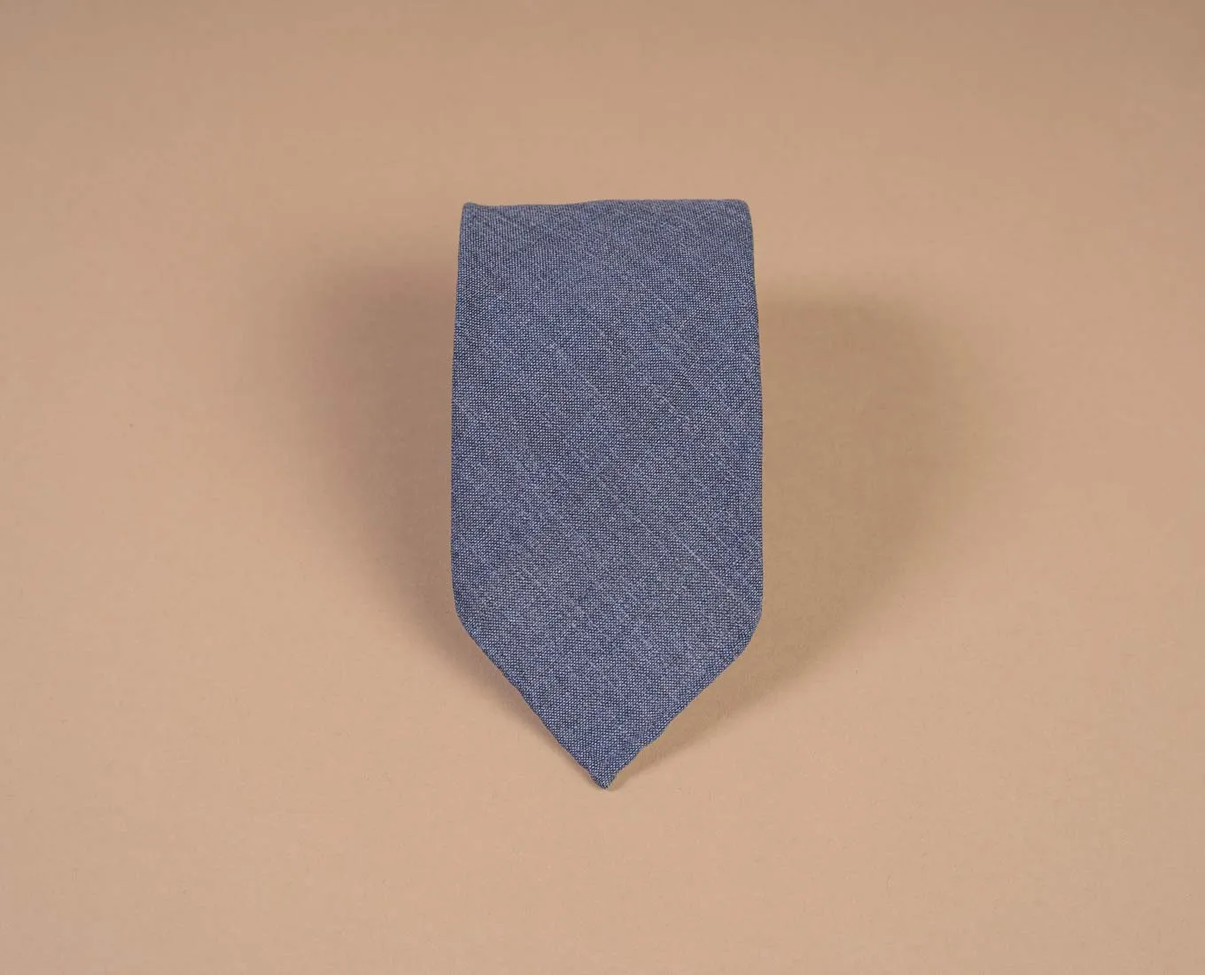 Lightweight Linen Tie - Denim Blue sold by Paolo Albizzati product image thumbnail 3
