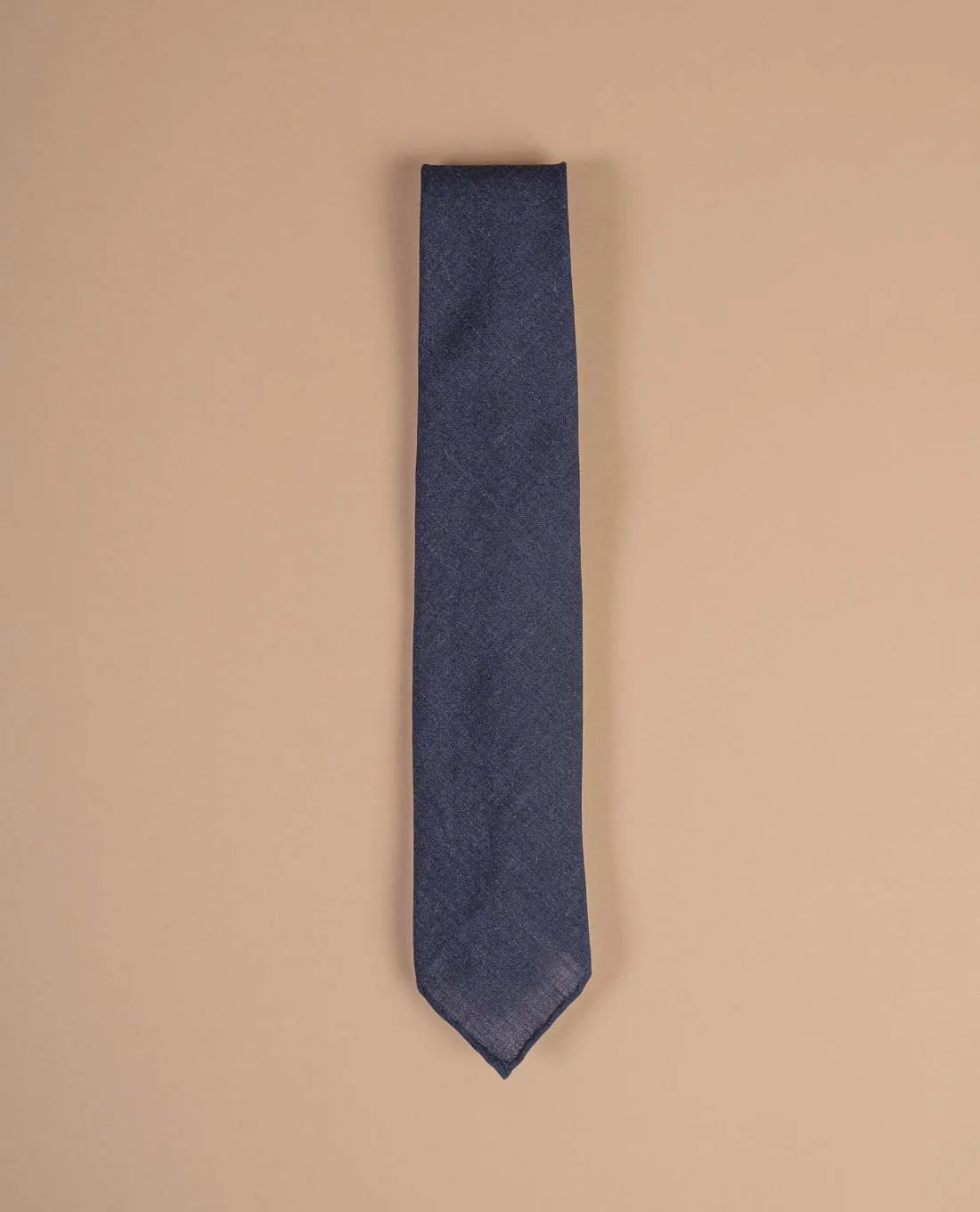 Lightweight Linen Tie - Navy Blue sold by Paolo Albizzati