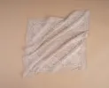 Bandana Scarf - Beige and White Paisley Print Cotton sold by Paolo Albizzati
