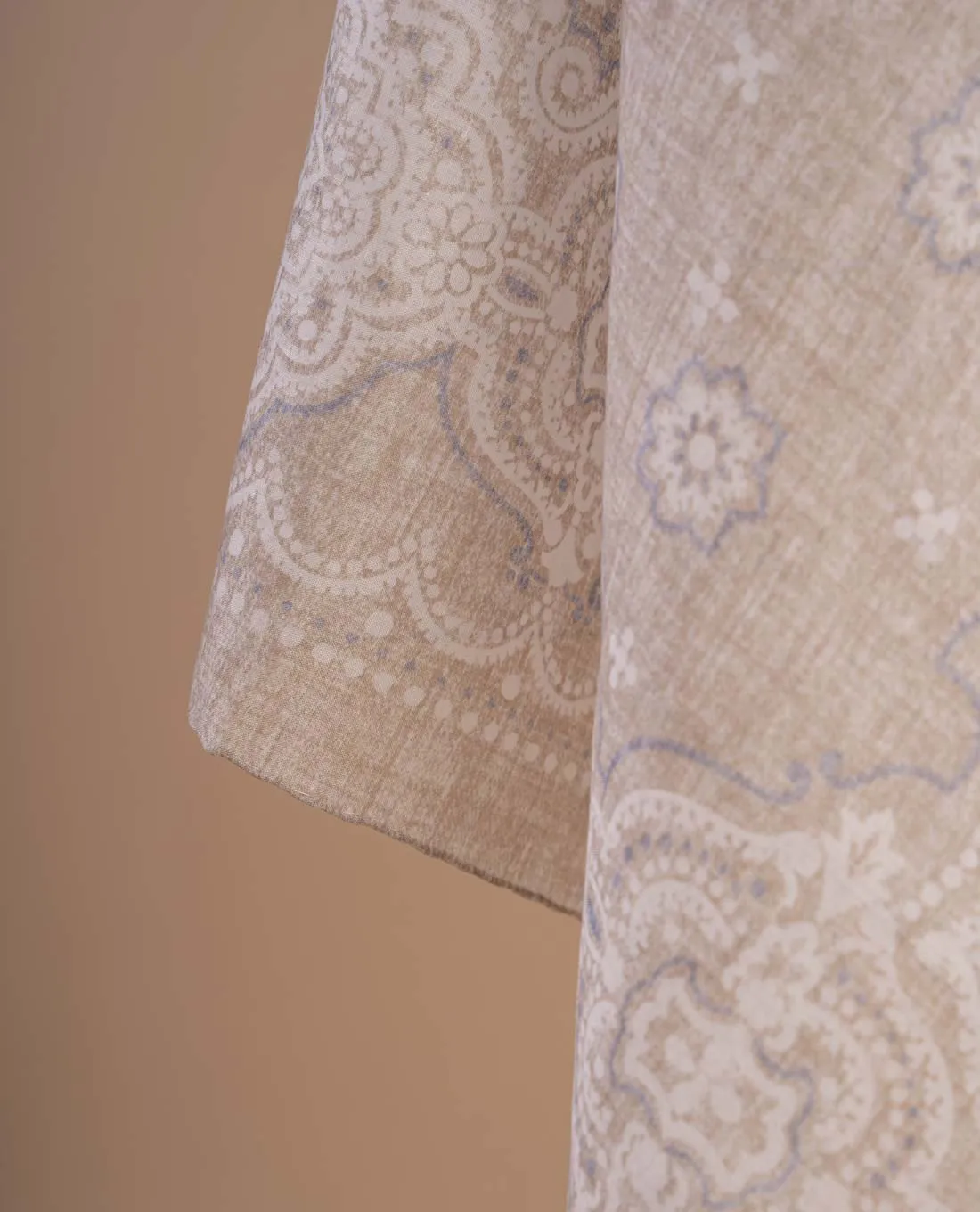 Bandana Scarf - Beige and White Paisley Print Cotton sold by Paolo Albizzati product image thumbnail 2