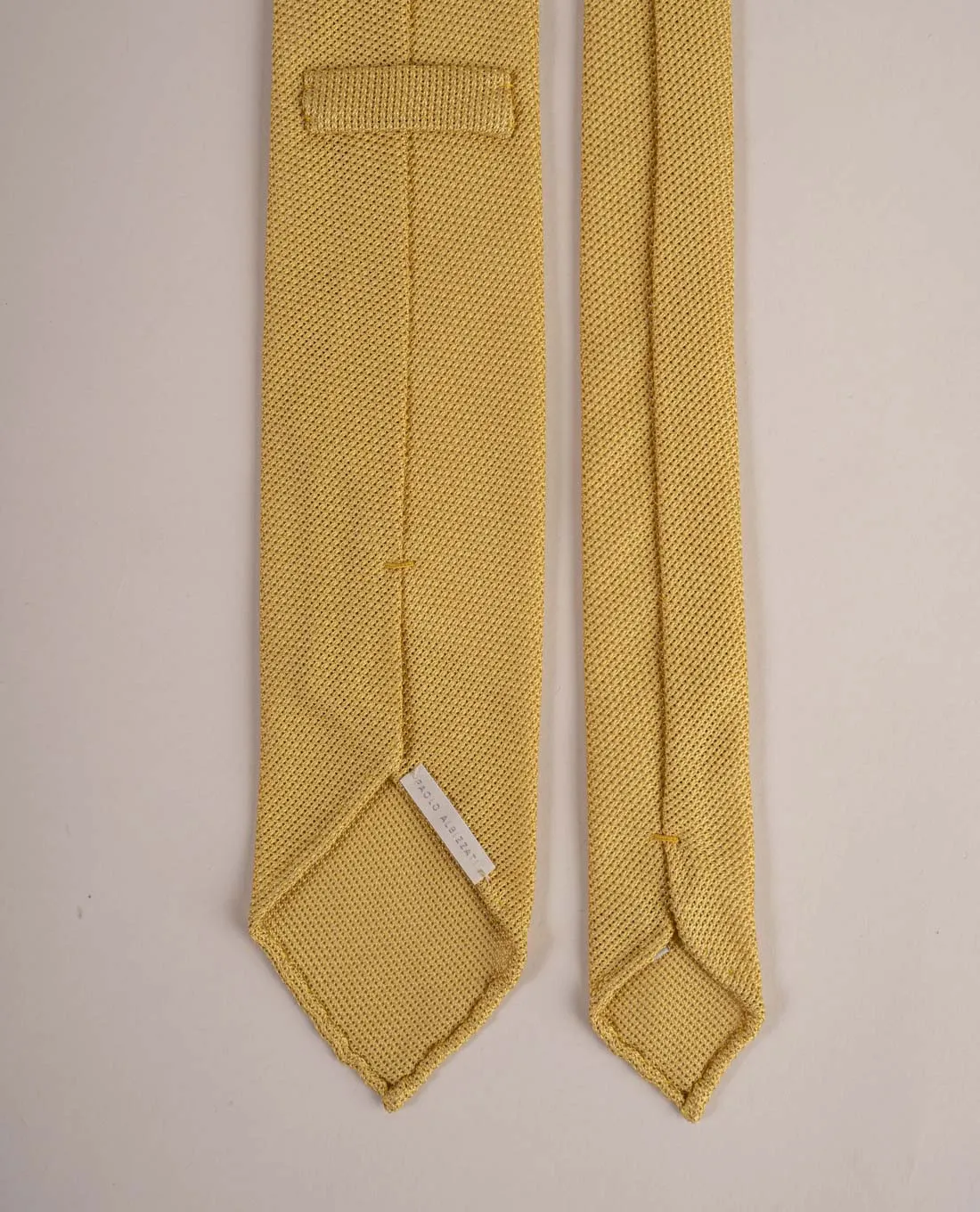 Original Grenadine Silk Tie - Yellow sold by Paolo Albizzati product image thumbnail 2