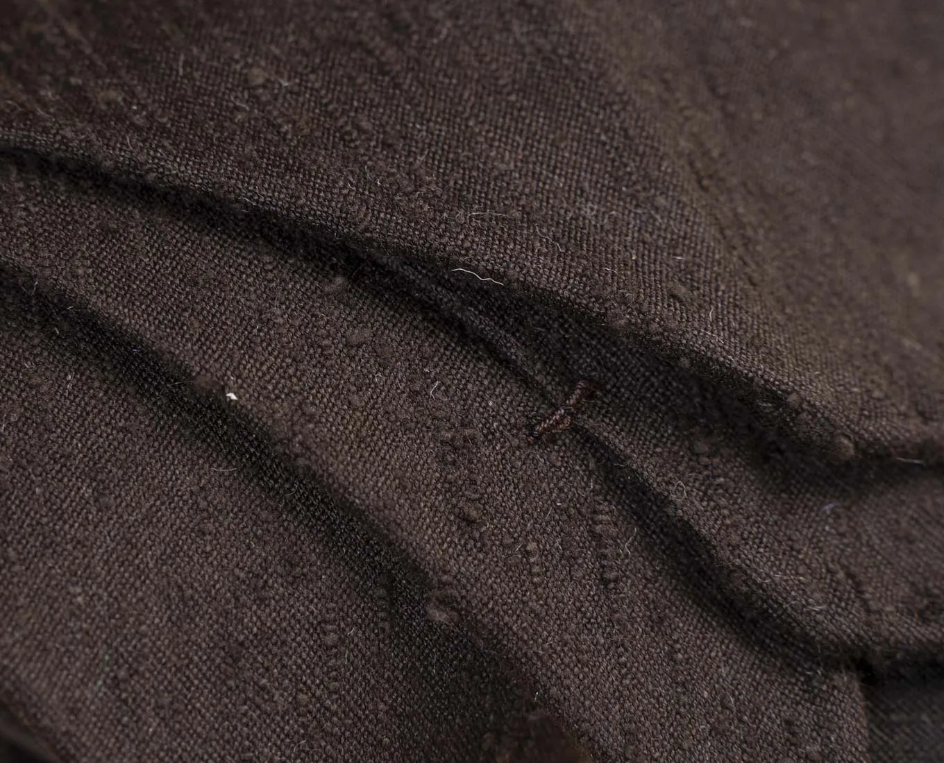 Shantung Silk Tie - Brown Solid sold by Paolo Albizzati product image thumbnail 4