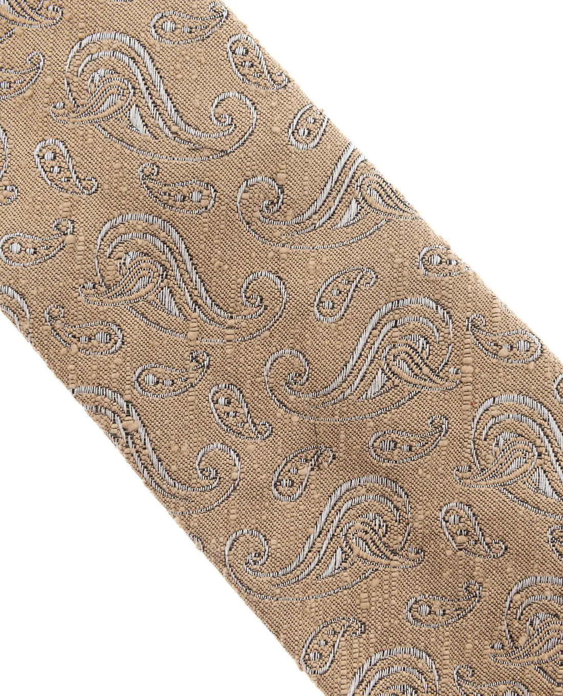 Shantung Silk Tie - Beige Paisley sold by Paolo Albizzati product image thumbnail 3