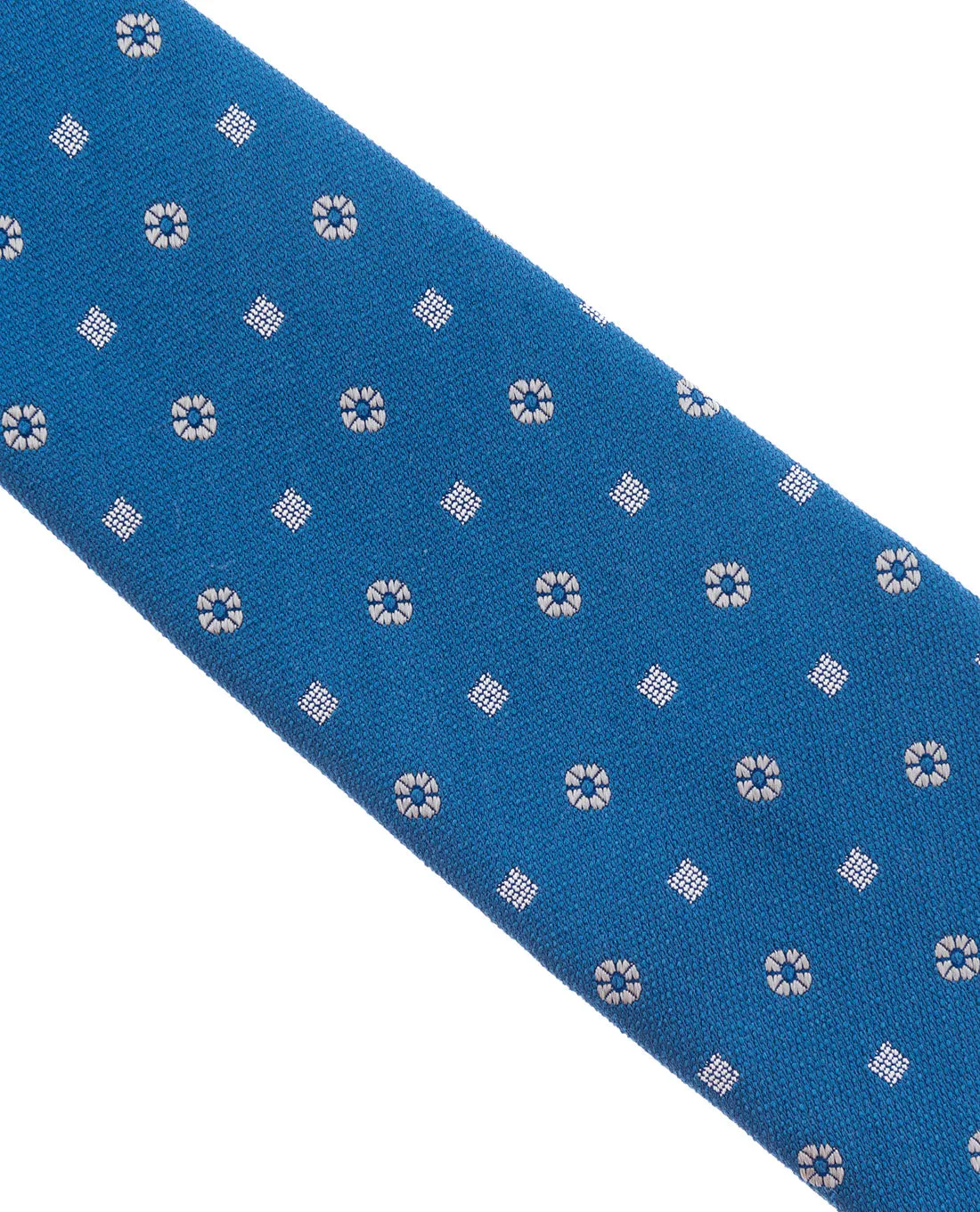 Bouclé Silk Tie - Royal Blue sold by Paolo Albizzati product image thumbnail 3