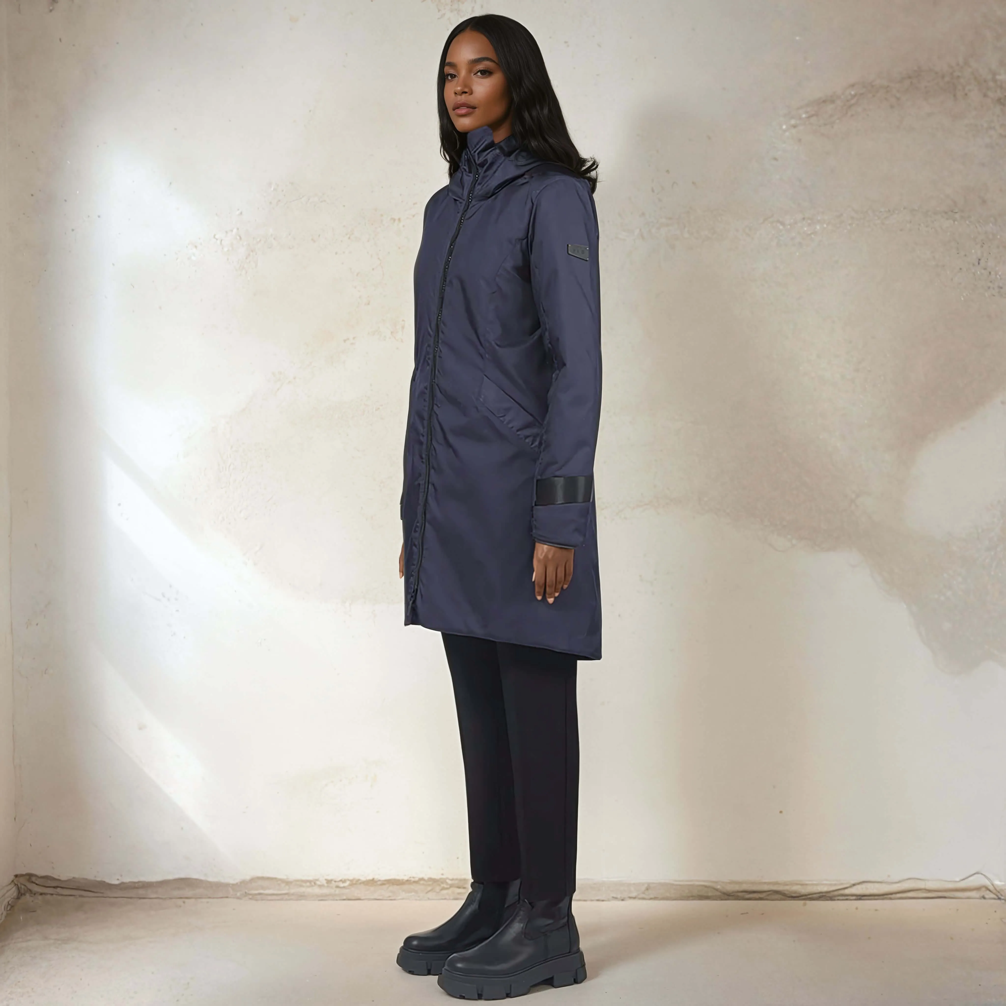 KIRSI - 3/4 Length Winter Coat - ECONYL sold by ALLTRUEIST KNITWEAR product image thumbnail 4