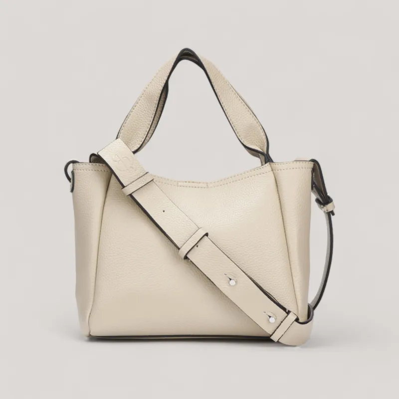 Sofia.22 | Crossbody Bag | Taupe sold by ALLTRUEIST KNITWEAR