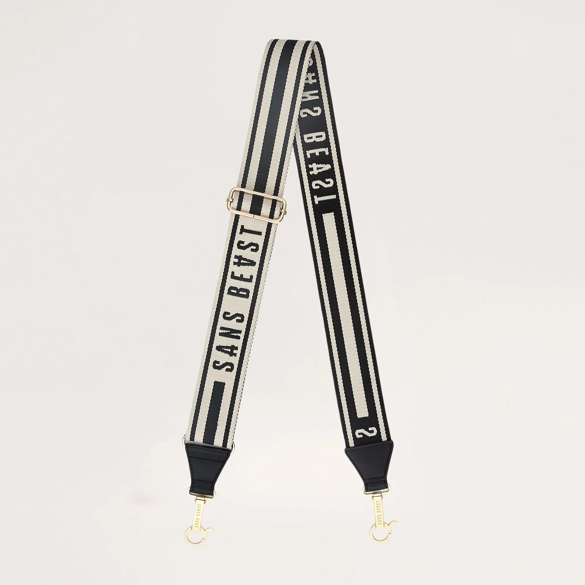 Corridor Bag Strap - Licorice + Gold sold by ALLTRUEIST KNITWEAR