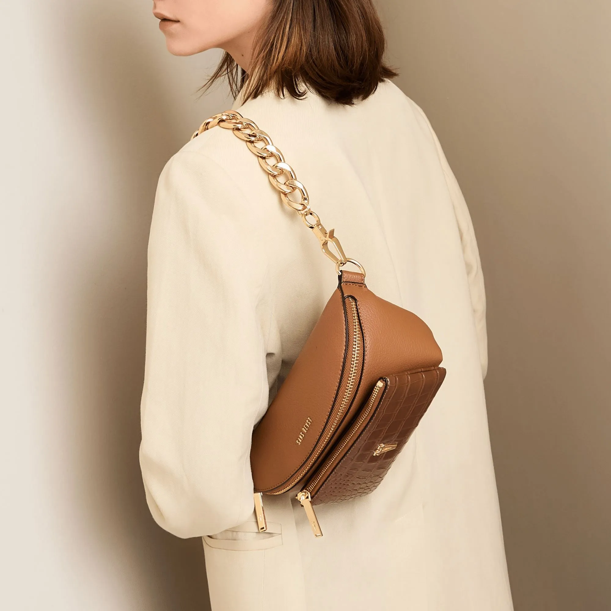 Elemental Chain Strap - Shiny Gold sold by ALLTRUEIST KNITWEAR product image thumbnail 5