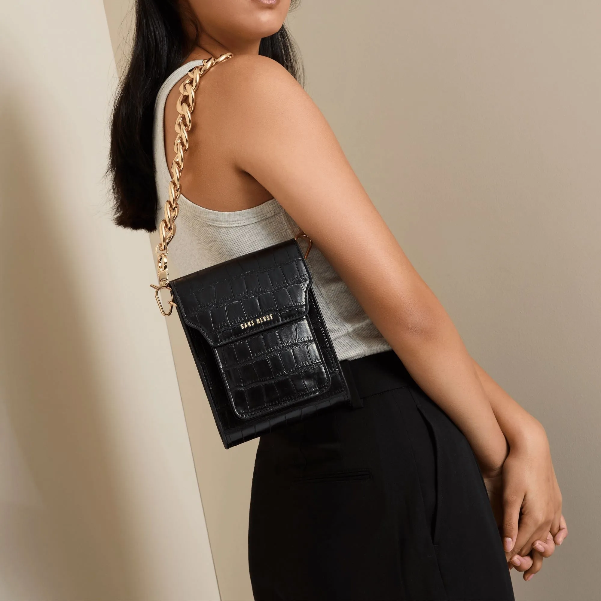 Elemental Chain Strap - Shiny Gold sold by ALLTRUEIST KNITWEAR product image thumbnail 2