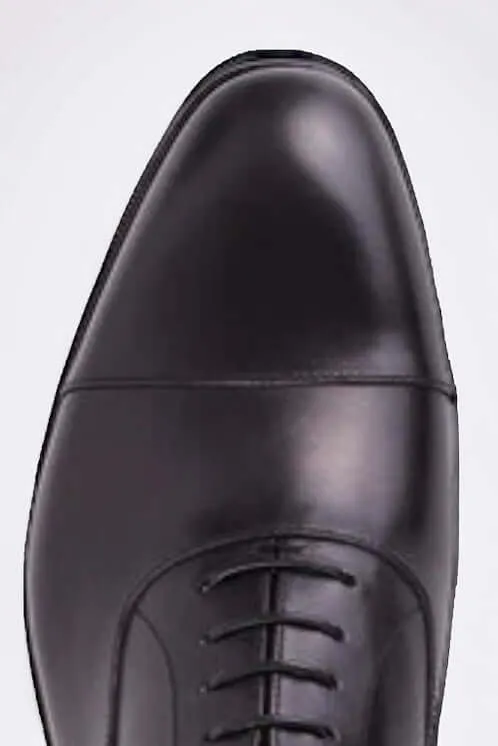 Noto | Black Cap-Toe Oxford Shoes sold by ALLTRUEIST KNITWEAR product image thumbnail 3