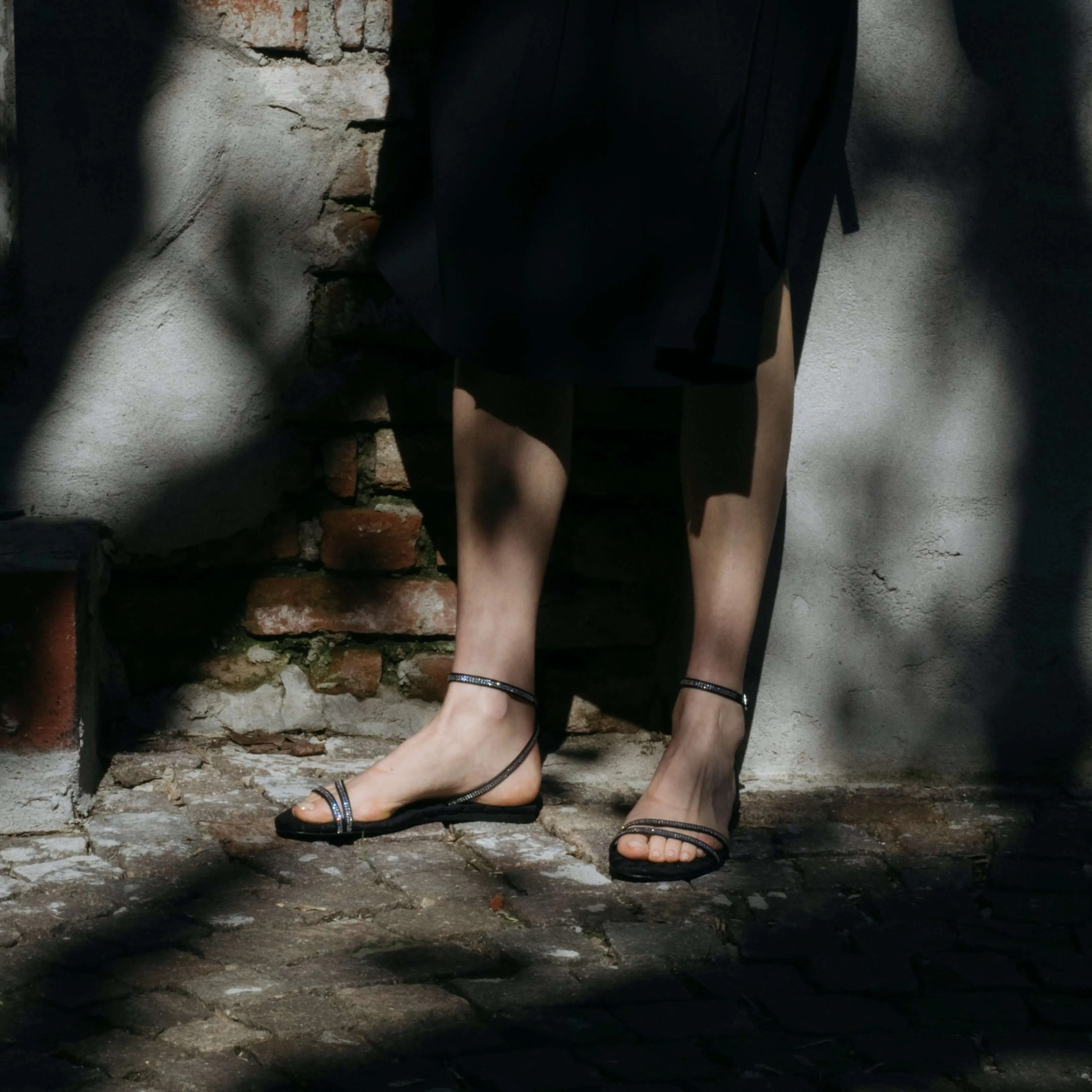 FAYE | Black Crystal - Sandals sold by ALLTRUEIST KNITWEAR product image thumbnail 2