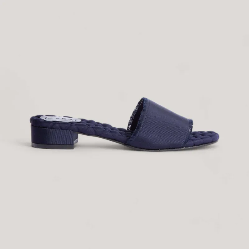 GIORGIA | Navy Grosgrain - Sandals sold by ALLTRUEIST KNITWEAR