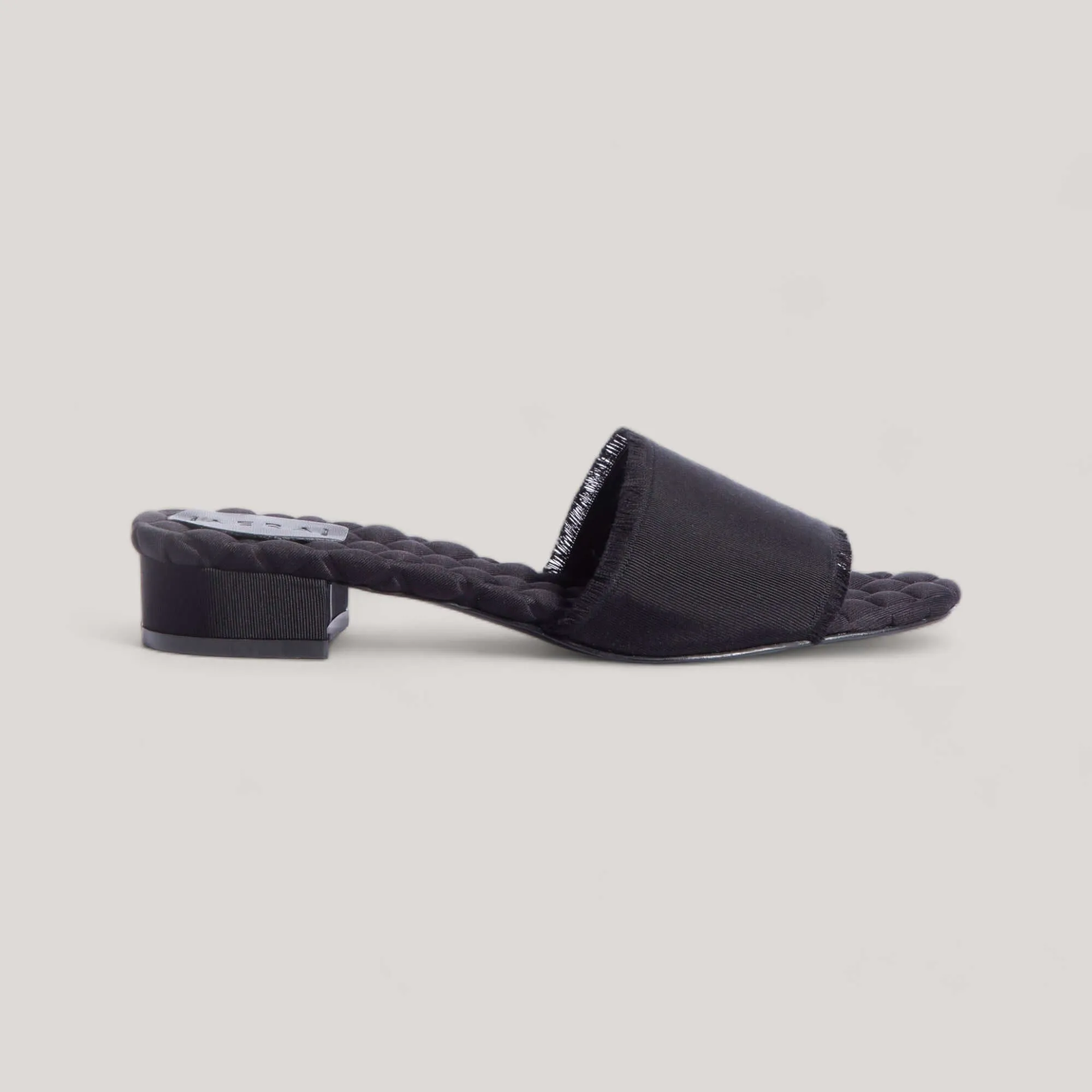 GIORGIA | Black Grosgrain - Sandals sold by ALLTRUEIST KNITWEAR