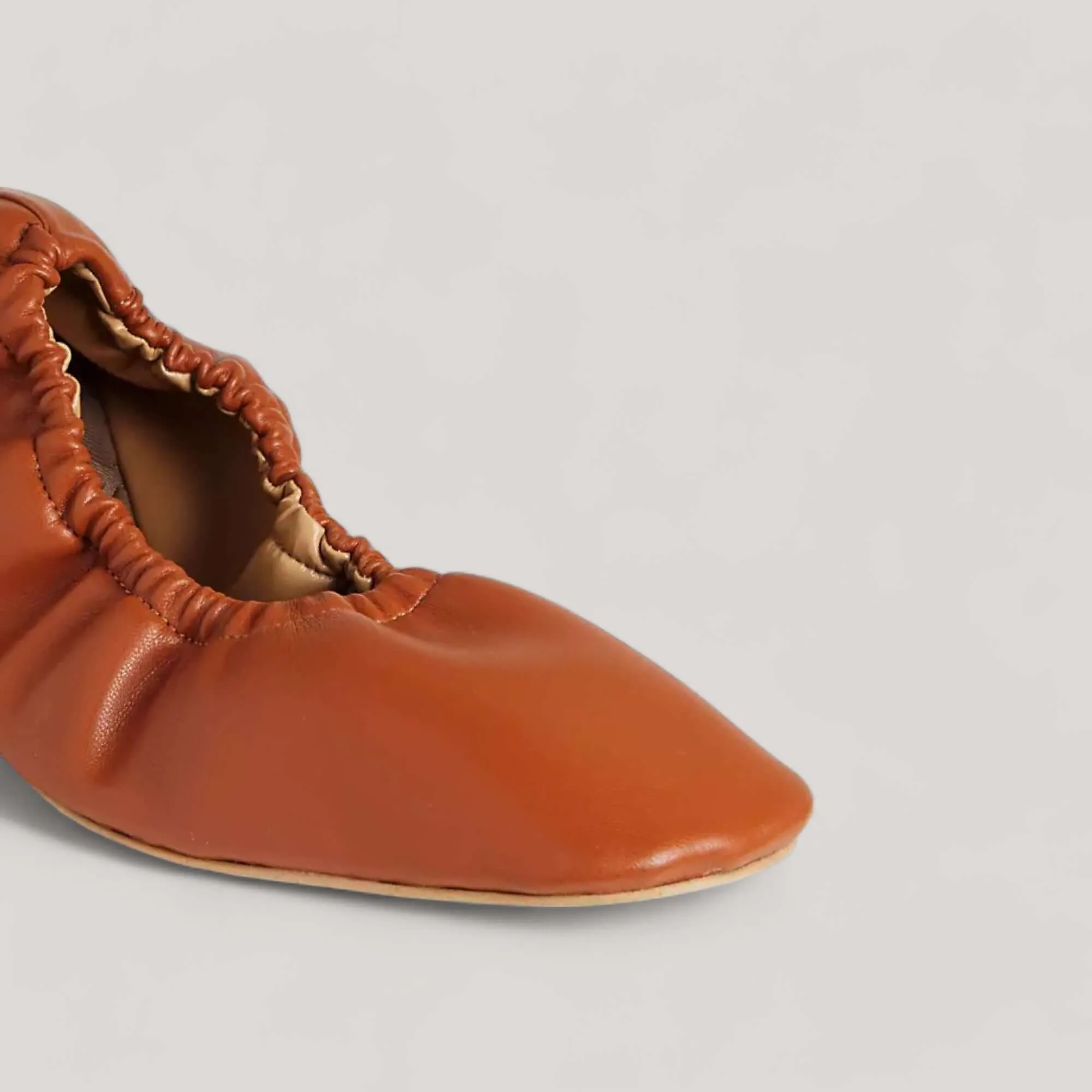 CARLA | Tan Vegan Nappa - Ballet Flats sold by ALLTRUEIST KNITWEAR product image thumbnail 2