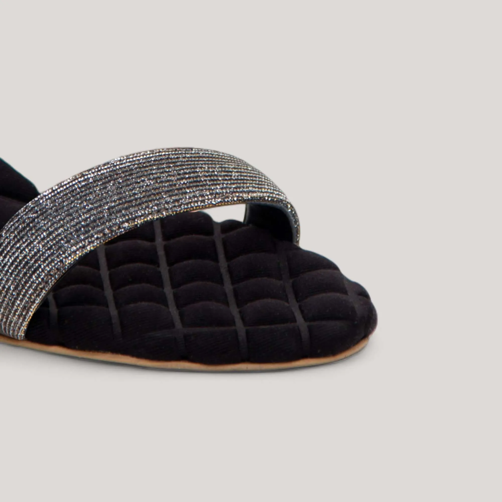CLAUDIA | Metallic Lurex - Slingback Sandals sold by ALLTRUEIST KNITWEAR product image thumbnail 2