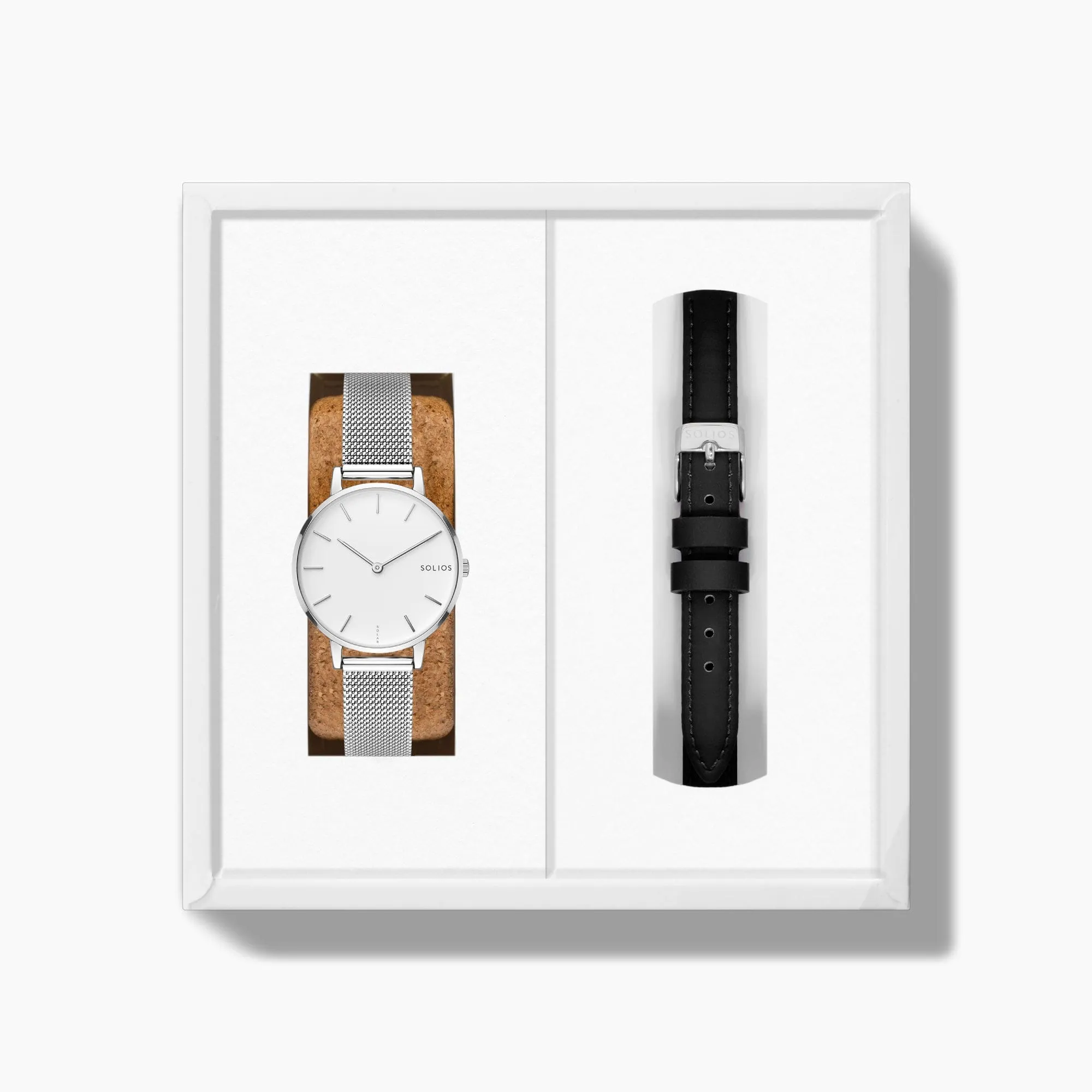The Solar Mini Bundle | White Dial - Silver Case sold by ALLTRUEIST KNITWEAR product image thumbnail 5