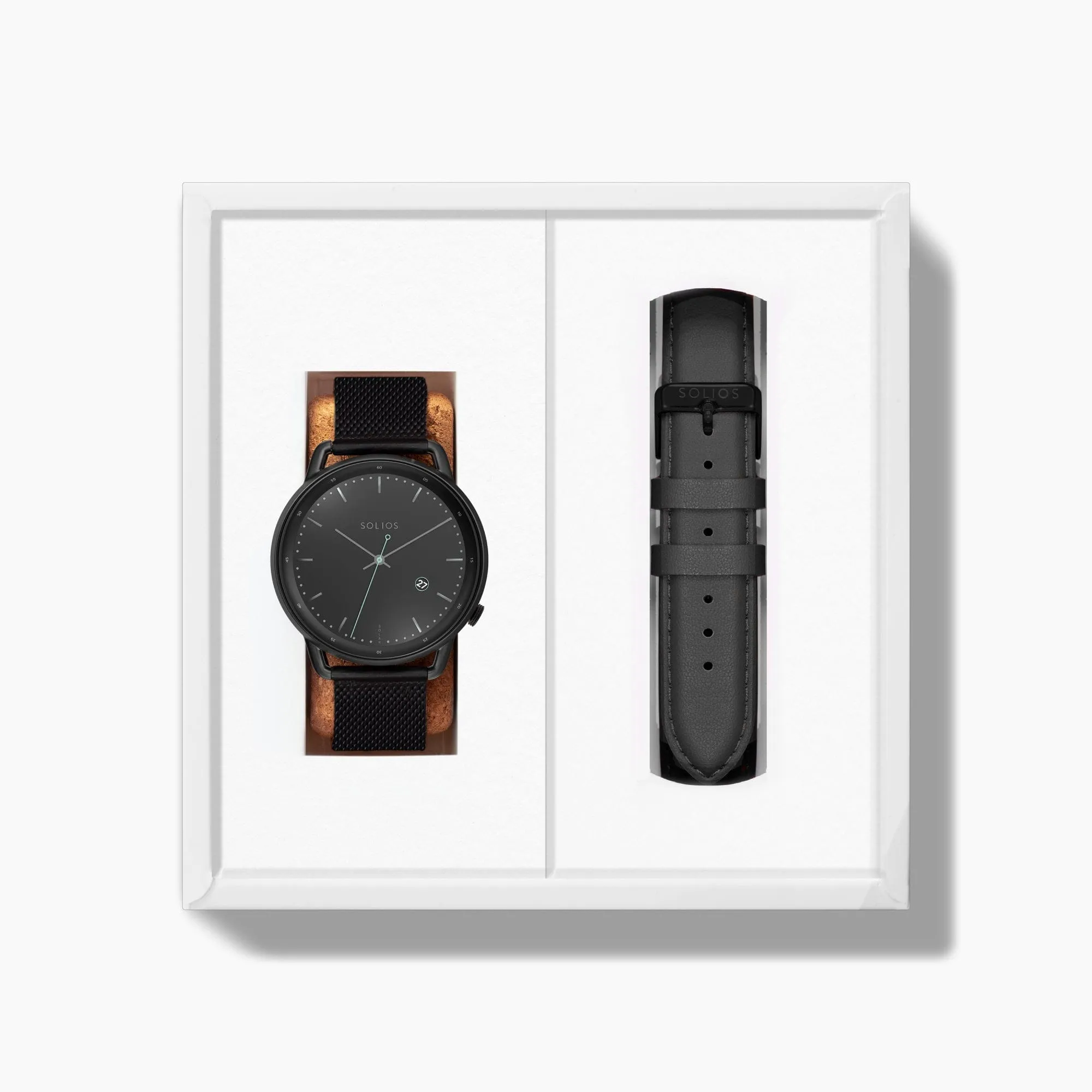 The Solar Curve Bundle | Black Dial - Black Case sold by ALLTRUEIST KNITWEAR