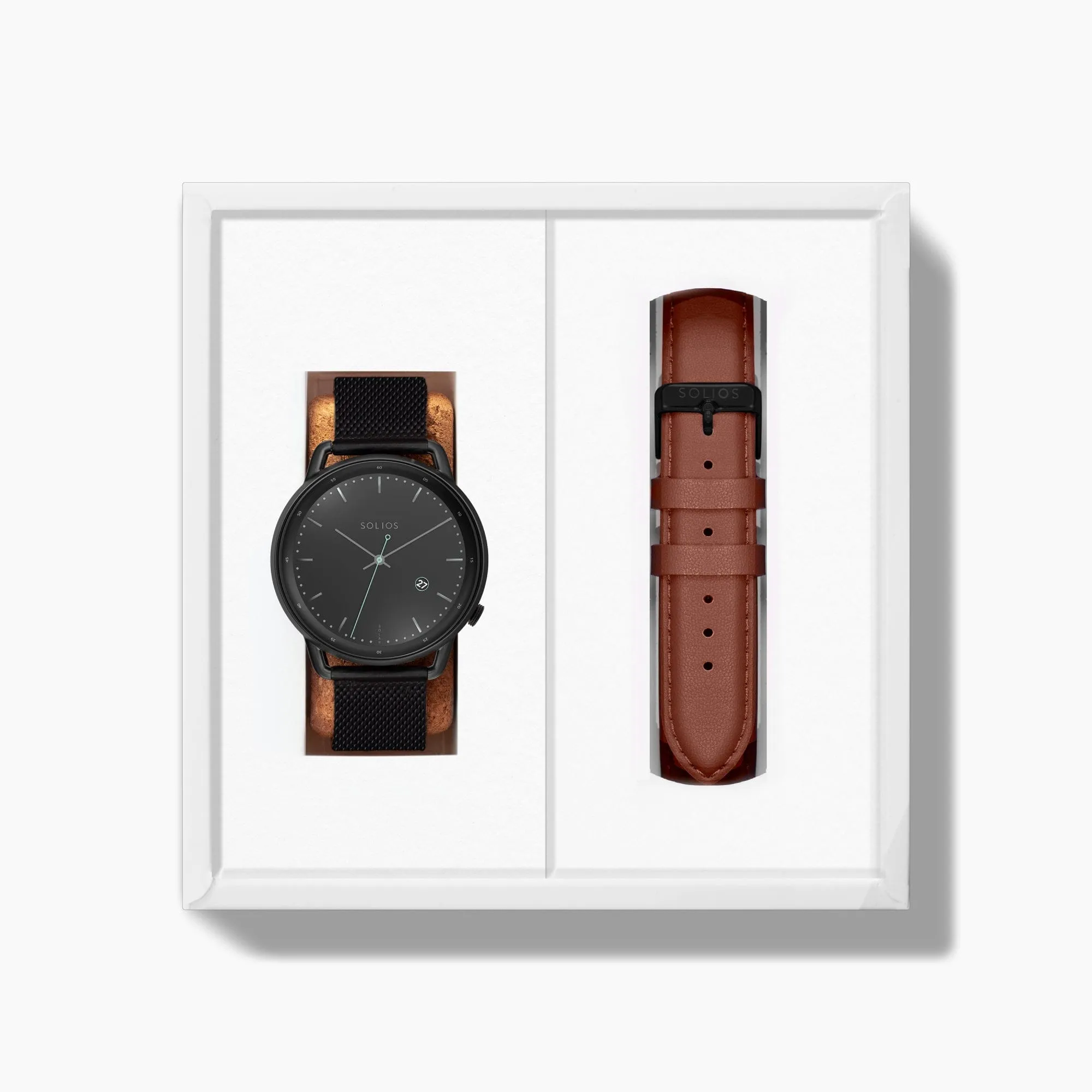 The Solar Curve Bundle | Black Dial - Black Case sold by ALLTRUEIST KNITWEAR product image thumbnail 3