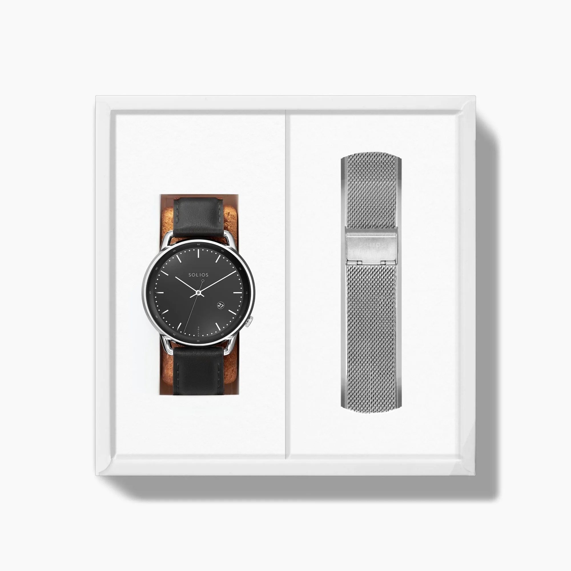 The Solar Curve Bundle | Black Dial - Silver Case sold by ALLTRUEIST KNITWEAR product image thumbnail 3